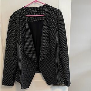 Lane Bryant Black and White checked Blazer